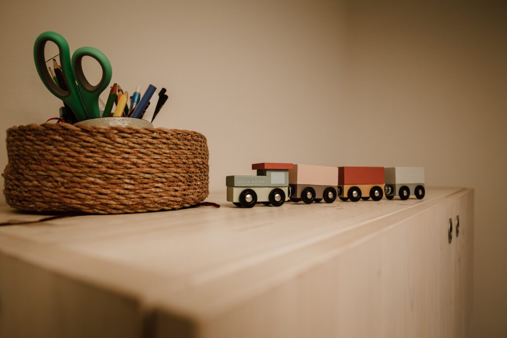 Spielzeugzug in unserer logopädischen Praxis in Dresden